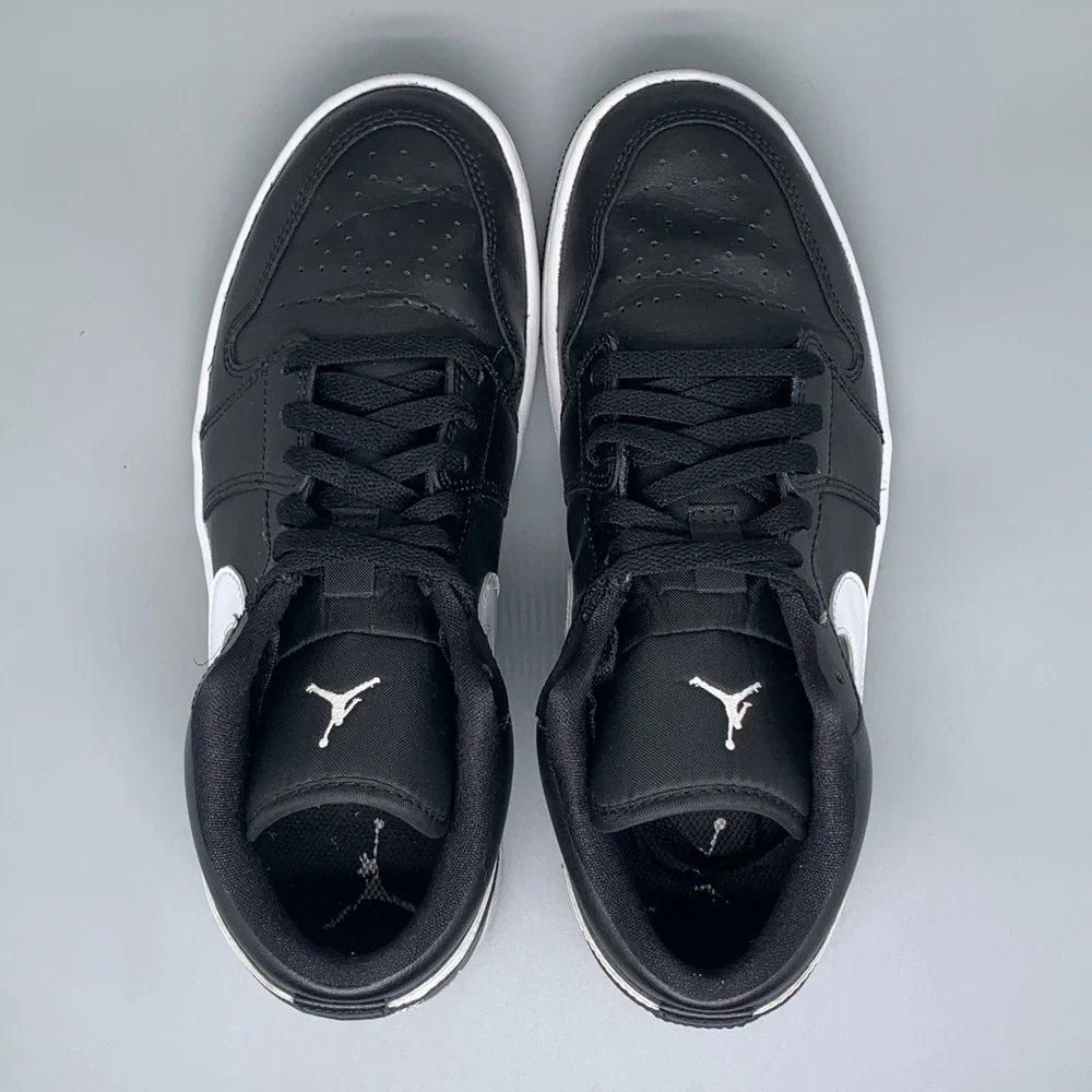 Jordan 1 Low Black White Basketball Shoes DV0990 001 Women’s‎ Sz 10